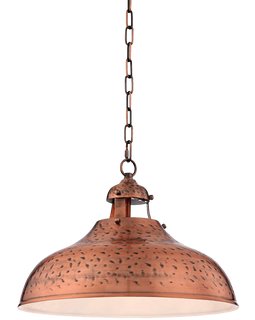 Essex 16wide Dyed Copper Metal Pendant Light