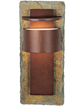 Kembra Slate Copper 19high Outdoor Wall Sconce